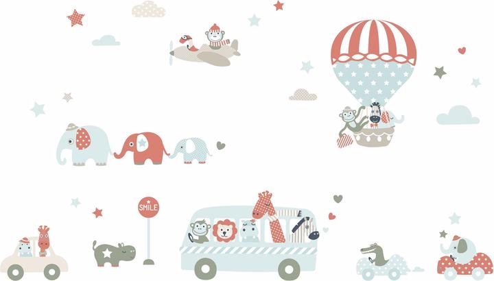 Immagine prodotto Lovely label animali tatuati al muro in tour (32 x 21 cm)