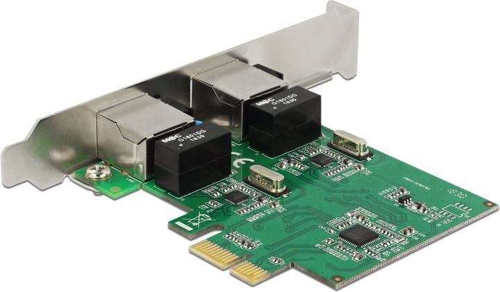 Immagine prodotto Delock Scheda di rete 2 porte, 1Gbps Realtek RTL8111H chipset (PCI Express 1.0)