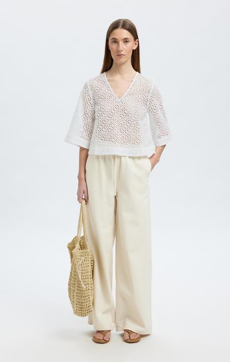 Produktbild Selected Femme Broderie Anglaise Crop Top (38)