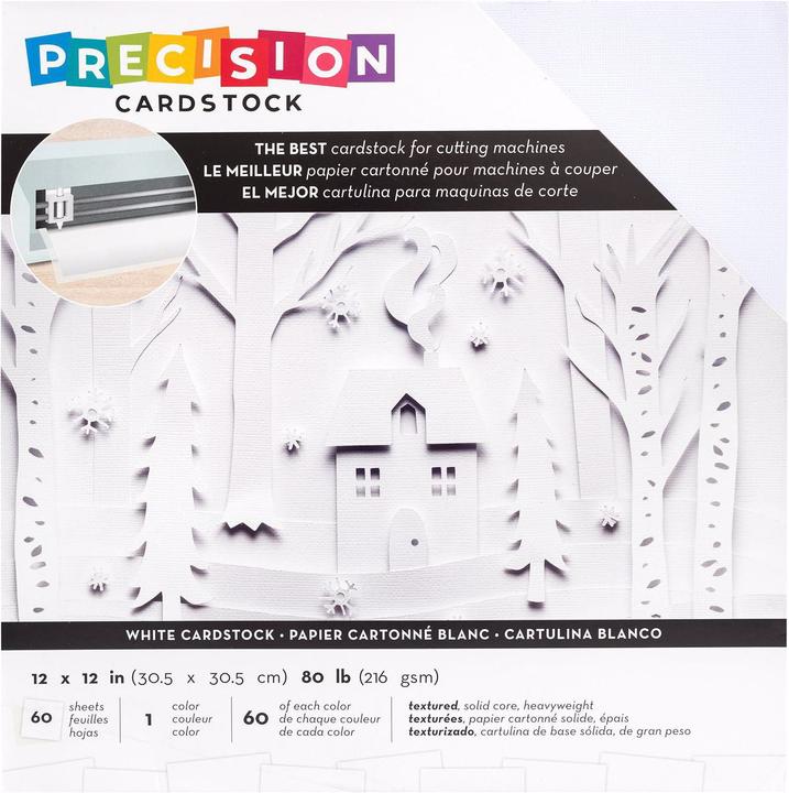 Produktbild American Crafts Bastelkarton Cardstock Precision (216 g/m², 60 x)