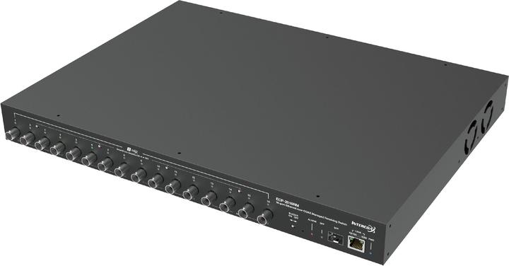 Image du produit InterCoax Extender Ethernet ECP-2816RM-8T-PKG 16 ports BNC 19, administrable