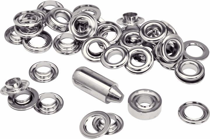 Immagine prodotto Rapid Occhielli con anello 10x21mm 25 pezzi + strumento di inserimento