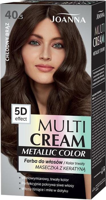 Produktbild Joanna Multi Cream Metallic Color 5D Effect Hair Dye 40.5 Cool Brown (40.5 Cool Brown)