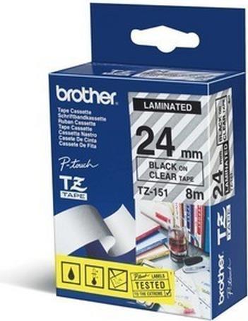 Actual product image Brother Tze-151 (2.40 cm, Transparent)