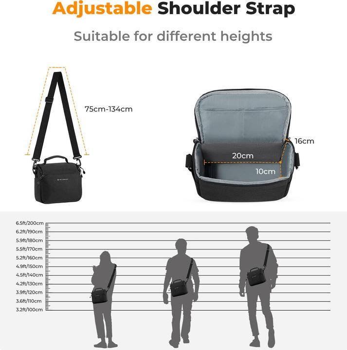 Immagine prodotto K&F Concept Urban Wander 05 (Borsa a tracolla per fotocamera, 5 l)