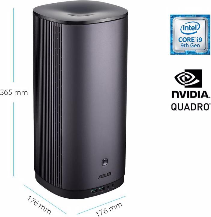 Produktbild ASUS Mini PC ProArt – PA90-M9158ZN (Intel Core i9-9900K, 32 GB, 512 GB, GeForce RTX 4000)