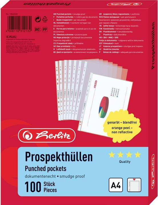 Actual product image Herlitz Transparent cover (A4, 100 x)