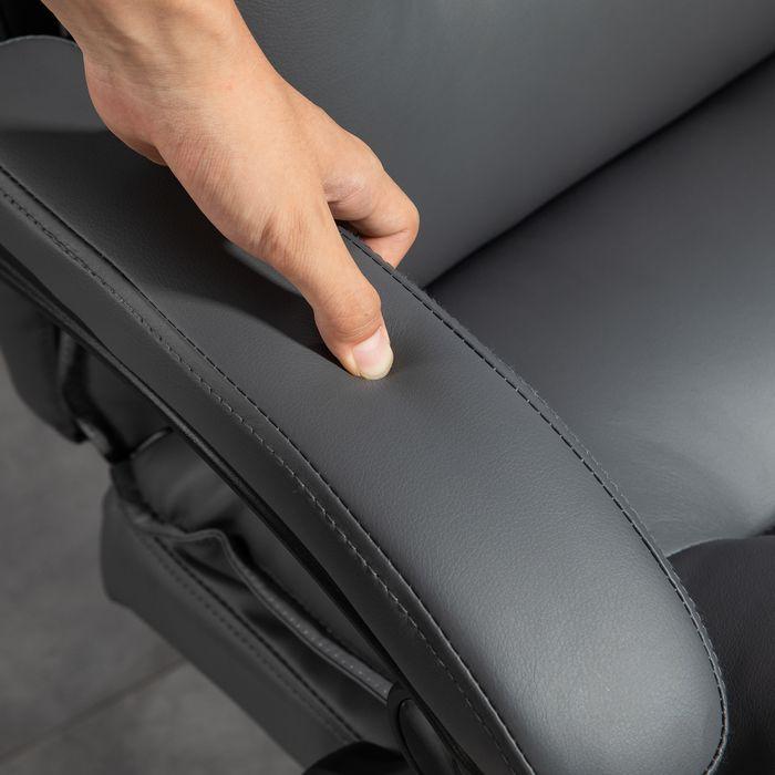 Produktbild Swisshandel24 Bürostuhl mit Liegefunktion, ergonomisch Schreibtischstuhl Drehstuhl Dunkelgrau