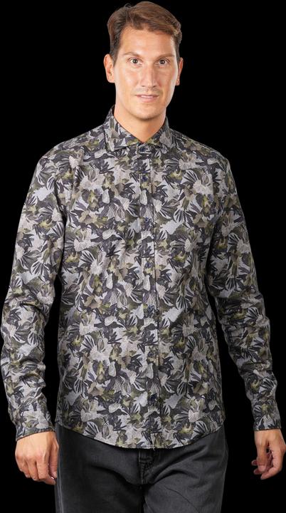 Image du produit Joop! Jeans Long Sleeve Hanjo Shirt Cotton Medium Grey (L)