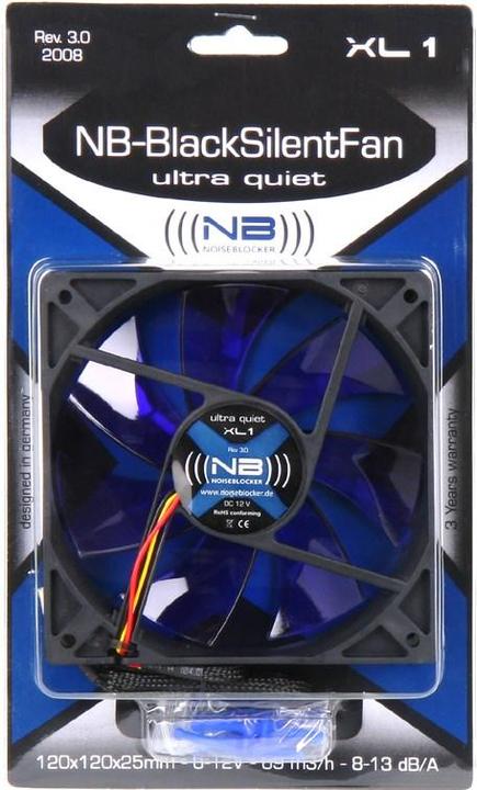 Immagine prodotto Noiseblocker BlackSilentFan XL1 (120 mm, 1 x)