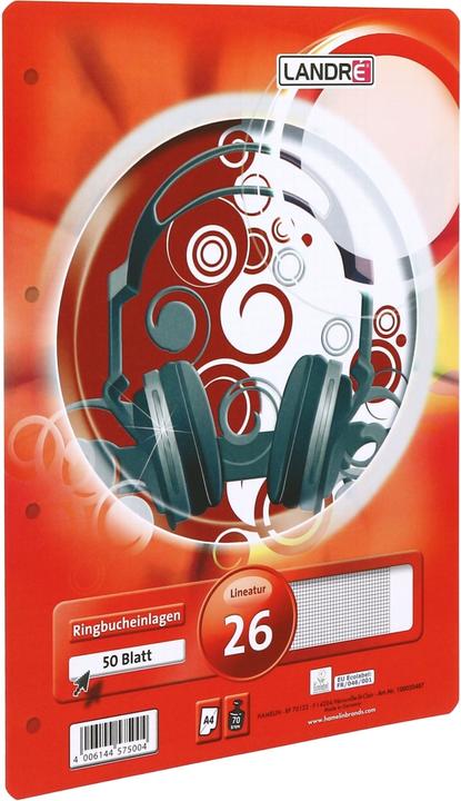 Image du produit Landré Pochettes pour classeurs à anneaux