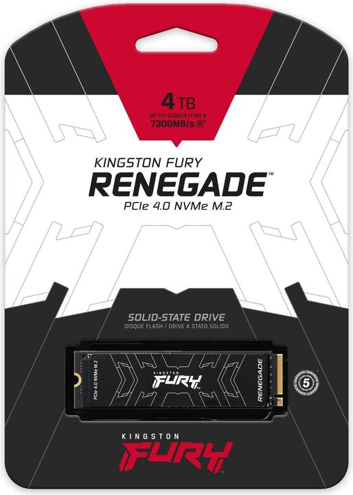 Produktbild Kingston FURY Renegade (4000 GB, M.2 2280)