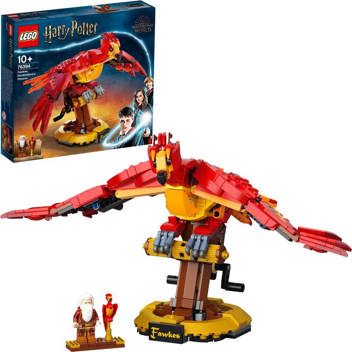 Actual product image LEGO Fawkes, Dumbledore's Phoenix (76394, LEGO Harry Potter, LEGO Rare Sets)