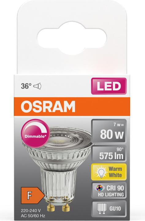 Image du produit Osram Superstar Par 16 (GU10, 8.30 W, 575 lm, 1 x, F)