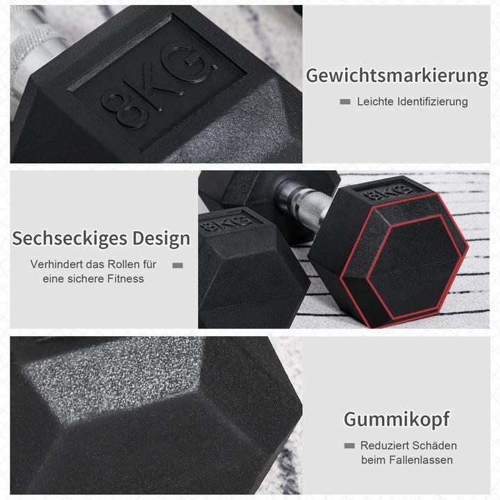 Produktbild Jamb Kurzhanteln 2x 8kg (2 x 8 kg)