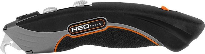 Immagine prodotto Neo Coltello con lama trapezoidale e ad uncino, custodia in metallo con 6 lame