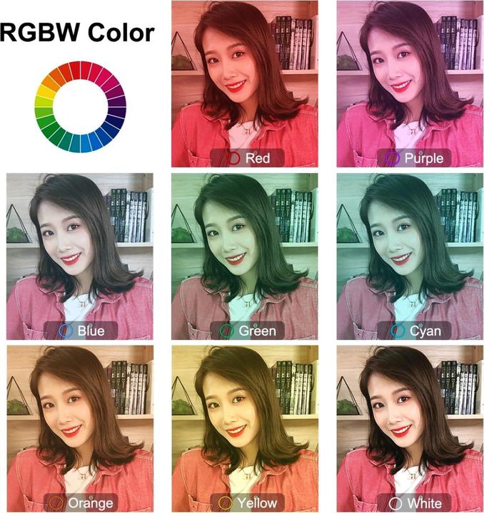 Immagine prodotto Puluz PKT3050EU Luce video selfie RGB 30 cm (Anello di luce)