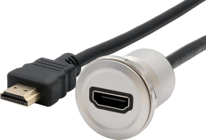 Actual product image Exsys Panel mount adapter HDMI f-m (HDMI, 30 cm)
