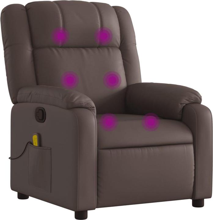 Produktbild VidaXL Massagesessel Braun Kunstleder,Farbe: Braun,Material