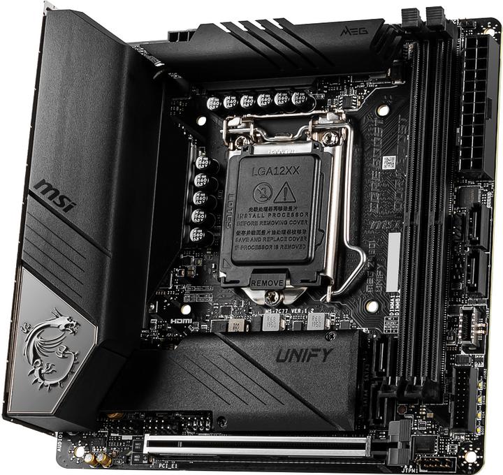Actual product image MSI MPG Z490i UNIFY (LGA 1200, Intel Z490, Mini-ITX)