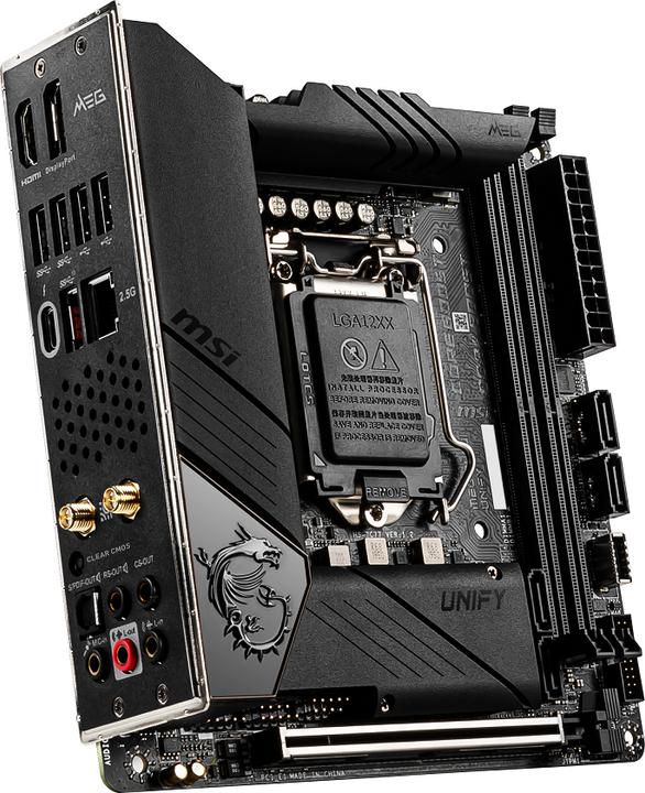 Actual product image MSI MPG Z490i UNIFY (LGA 1200, Intel Z490, Mini-ITX)