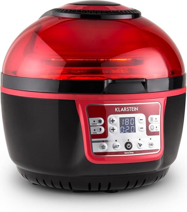 Klarstein VitAir Turbo Hot Air Fryer, Red/Black