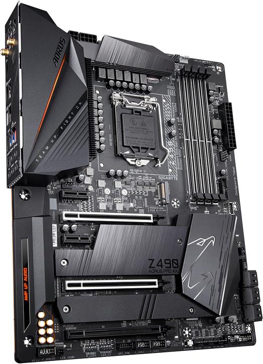 Image du produit Gigabyte Z490 Aorus Pro Ax (LGA 1200, Intel Z490, ATX)