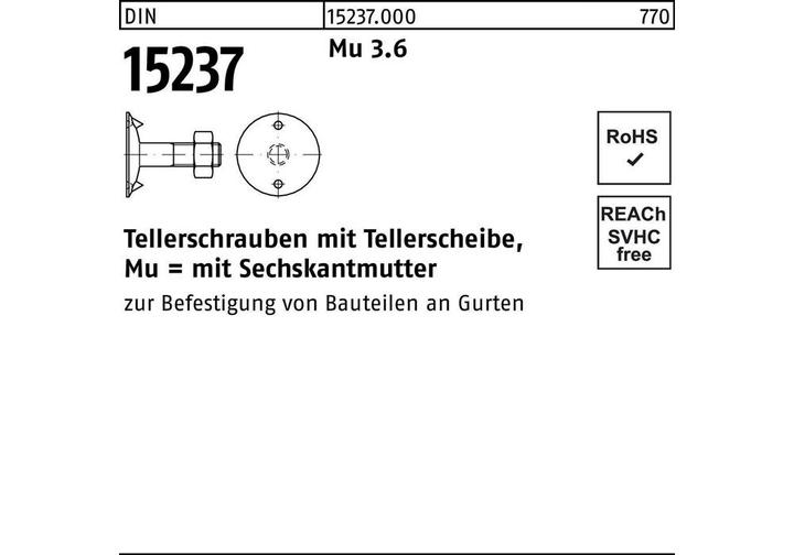 Actual product image DIN 15237 m.6-kantmutter (100 Screws per piece)