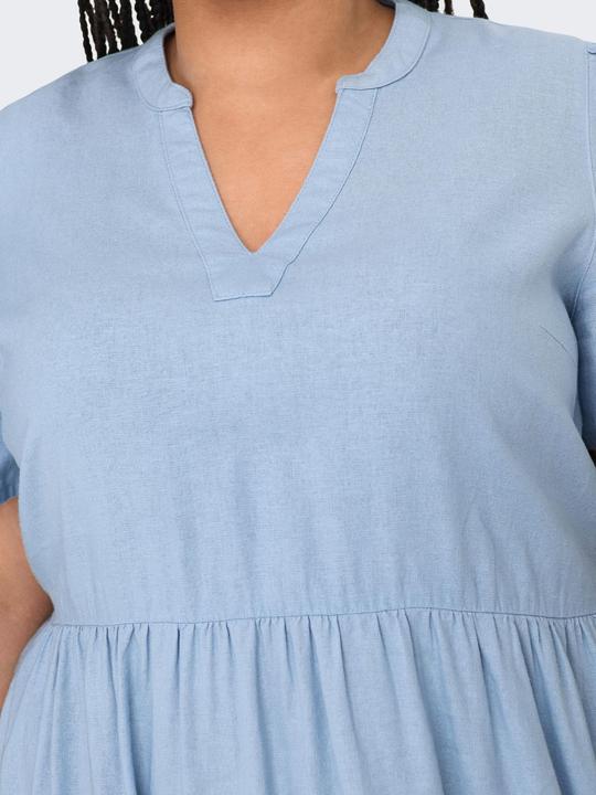Actual product image Only Regular fit V-neck curve short dress dress (48)