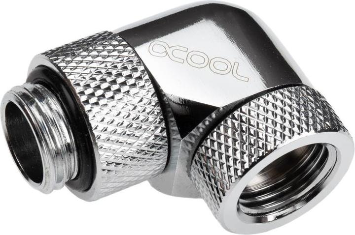 Actual product image Alphacool Icicle Angle adapter 90° rotatable G1/4 AG to G1/4 IG