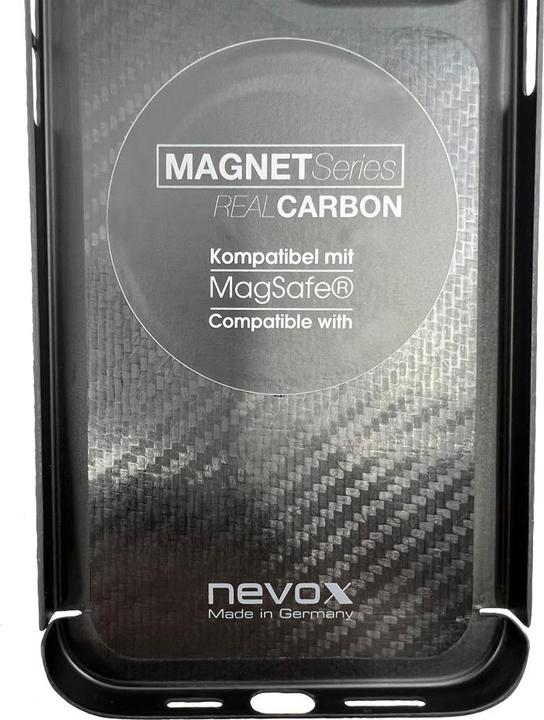 Produktbild Nevox Back Cover Carbon Series Magsafe iPhone 16 Pro Schwarz (Apple iPhone 16 Pro)
