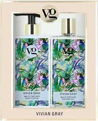 Actual product image Vivian Gray Wild Orchid Cosmetic Set (Shower Gel & Body Lotion) (Hair care set)