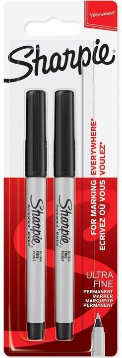 Produktbild Sharpie Ultra Fine (Schwarz, Weiss, 0.50 mm, 2 x)