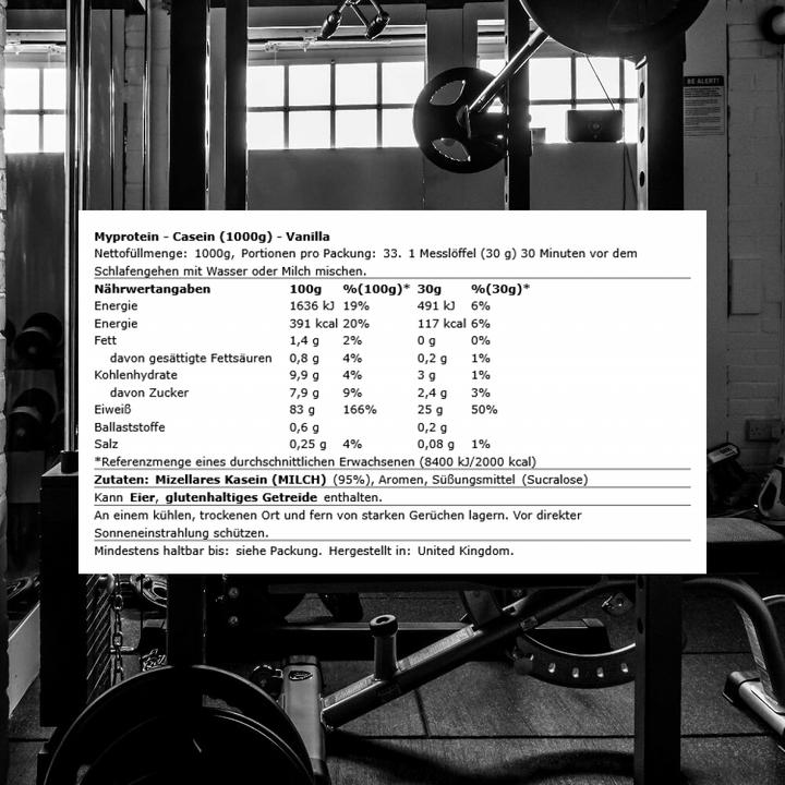 Immagine prodotto MyProtein Caseina micellare (Vaniglia, 1 pz., 1000 g)