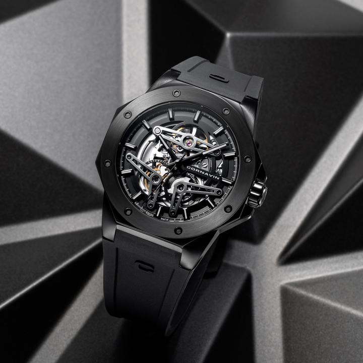 Actual product image Cornavin Downtown Skeleton Automatic (Analogue wristwatch, 42 mm)
