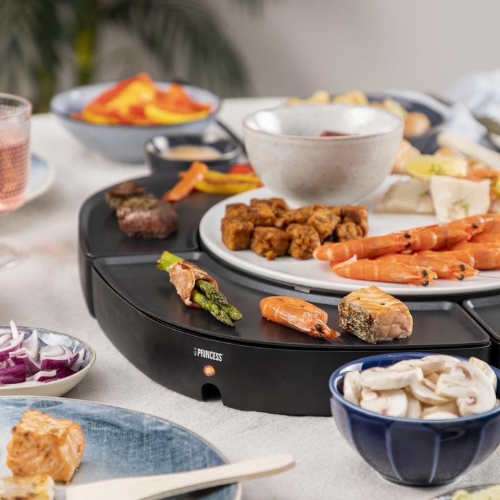 Immagine prodotto Princess 103070 Dinner4all Circle - 4 griglie individuali - 4 x 250 W - Spatola inclusa