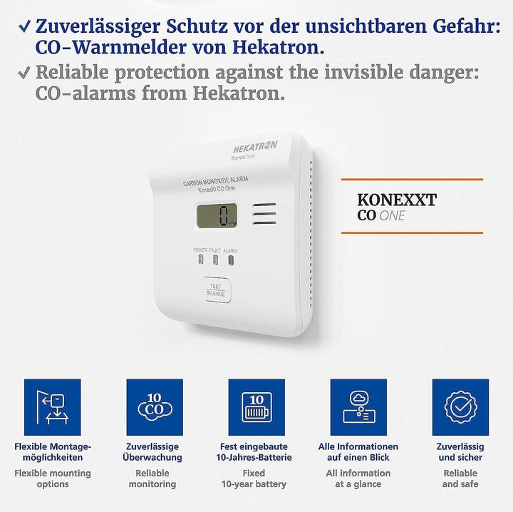 Actual product image Hekatron Kohlenmonoxid-Melder