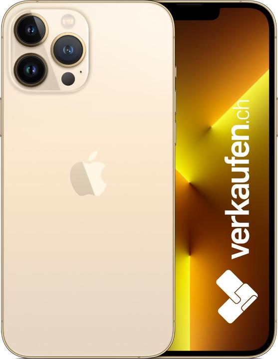 verkaufen.ch iPhone 13 Pro Max (256 Go, Or, 6.70", SIM + eSIM, A / Comme neuf)