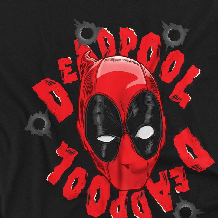 Actual product image Deadpool Mens Head T-Shirt (4XL)