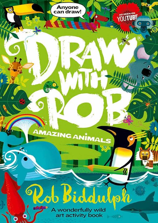 Produktbild Biddulph:Draw With Rob: Amazing Animals (Englisch, Rob Biddulph, 2022)