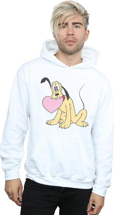 Actual product image Disney Mens Pluto Love Heart Hoodie (XL)