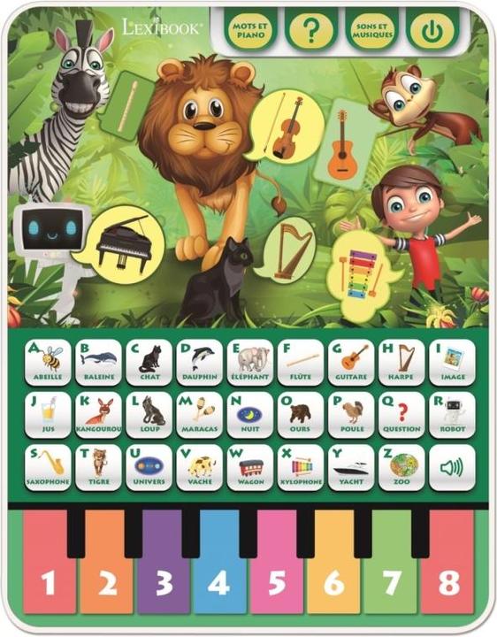Immagine prodotto Lexibook Tablet didattico - tablet educativo, alfabeto parlante, pianoforte musicale, scopri gli animali e (Francese)