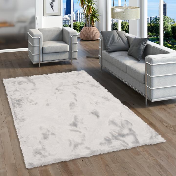 Actual product image Pergamon Luxury Super Soft Fur Rug Aspen Melted (70 x 140 cm)