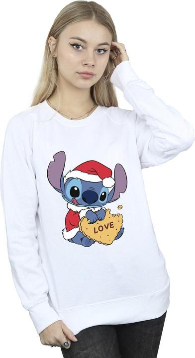 Produktbild Disney Lilo And Stitch Christmas Love Biscuit Sweatshirt (M)