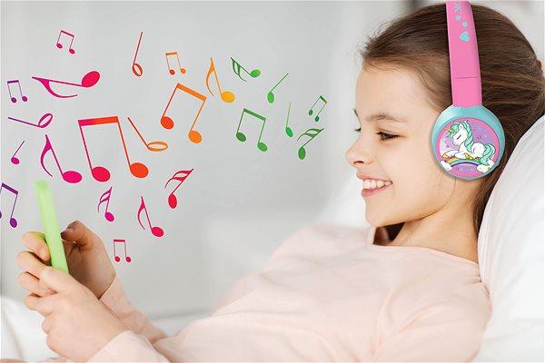 Actual product image Lexibook Unicorn - 2 in 1 Bluetooth® foldable Headphones (HPBT010UNI)