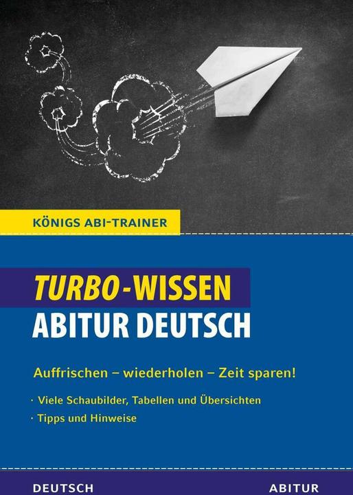Produktbild Königs Abi-Trainer: Turbo-Wissen: Abitur Deutsch (Deutsch, Bange Verlag, 2020)