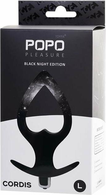 Productafbeelding Toyfa POPO Pleasure Anal Plug Cordis L Vibro Schwarz