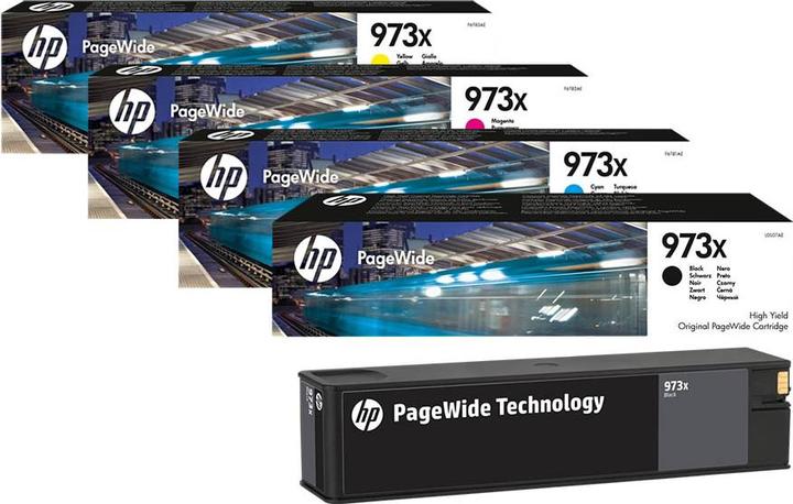 Produktbild HP Original 973X SET Multipack / Set mit allen vier Farben (M, Y, C, BK)