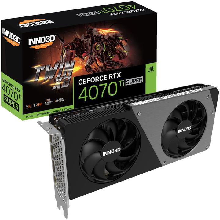 Actual product image Inno3D GeForce RTX 4070 Ti SUPER TWIN X2 - 16GB GDDR6X, 1x HDMI, 3x DP (16 GB)