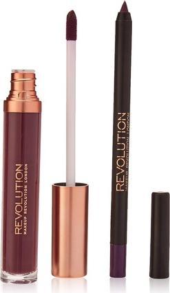 Actual product image Makeup Revolution Retro Luxury Matte Lip Kit Royal
